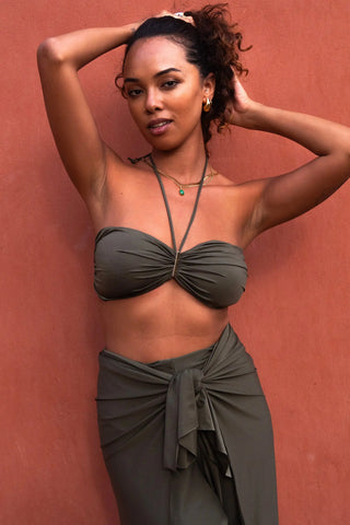 Lyla Top Green SandSet