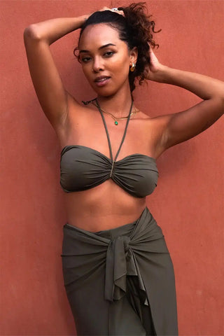 Lyla Top Green SandSet