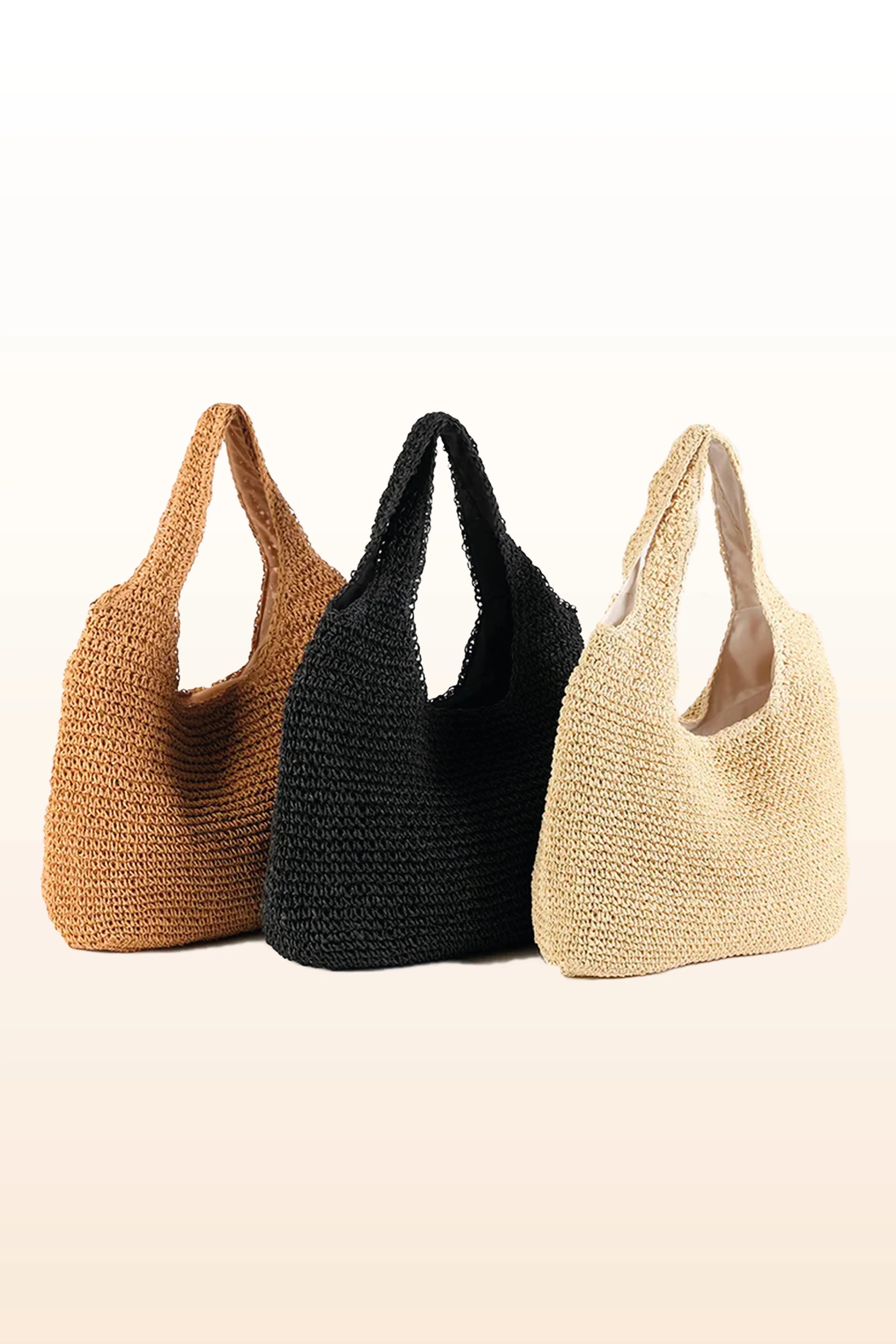 Summer Breeze Hand-Crochet Beach Tote SandSet