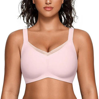 Womens Wireless Bras V Mesh Comfortable Bralette Supportive CureBaby